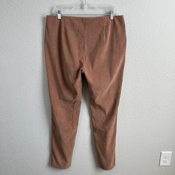 J. McLaughlin Jodhpur Riding Pants Womens 12 Tan Camel Suede Mid Rise Equestrian - Picture 4 of 7